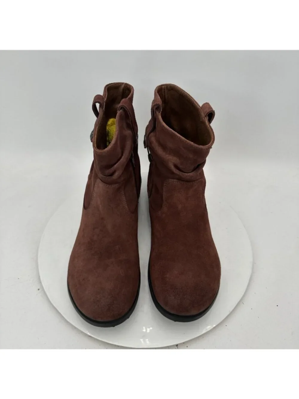 Birkenstock Sarnia Women Size 10 Espresso Suede Leather Pull On Ankle Boot